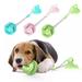 Clearance Suction Cup Dog Toy with Bell Aggressive Chew Pet Toys for Dogs Hedgehog Pet Dog Toy Interactive Durable Small Dog Toys for Tug/Chewing/Teeth Cleaning/Food Dispensing Features