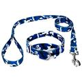 Country Brook PetzÂ® Royal Blue and White Camo Martingale Dog Collar and Leash Mini