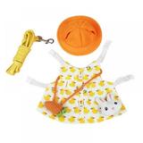 Summark Bunny Clothes Leash Set Pet Rabbit Costume Guinea Pig Lop-eared Rabbit Jewelry Hat Leash Outdoor