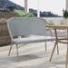 Ariel Beach Natural Tone Aluminum Patio Bench by Furniture of America