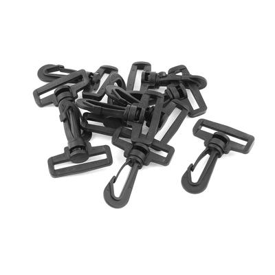 Briefcase Band Strap Black 38mm Swivel Rotary Snap Hooks Buckle 10 Pcs - 25" x 18" x 5.5"(L*W*T)