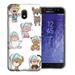 MUNDAZE Samsung Galaxy J7 J737 2018 Crown / J7 Refine / J7 Aura/ J7 Star Design Case - Cute Baby Animals Design Phone Case Cover