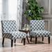 Kassi Ikat Pattern Accent Chair (Set of 2) by Christopher Knight Home - 22.50" L x 29.50" W x 32.00" H