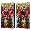 Head Case Designs Officially Licensed Riza Peker Skulls 9 3 Eyed Skull Leather Book Wallet Case Cover Compatible with Apple iPad Air 2 (2014)