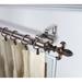 InStyleDesign Easton 1 inch Diameter Adjustable Double Curtain Rod