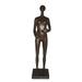 Abstract of Nude Girl Standing Bronze Statue - Size: 6 L x 6 W x 24 H.