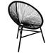 vidaXL Patio Moon Chair Poly Rattan Lounge Seating Furniture Multi Colors