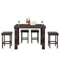 Winado PE Wicker 5 Piece Outdoor Bar Set