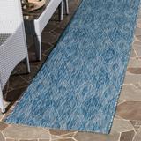 Safavieh Courtyard Marolyn Indoor/ Outdoor Patio Backyard Rug Navy/Navy 2 3 X 22 Runner 22 Runner Outdoor Indoor Living Room Patio Dining Room