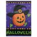 Pumpkin in a Witch Hat Outdoor Garden Flag 12.5 x 18