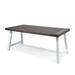 Bowman Outdoor Rectangular Acacia Wood Dining Table Sandblast Dark Brown