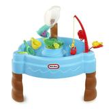 Little Tikes Fish n Splash Water Table with Tipping Fishbowl and 8 Piece Fishing Accessory Set Outdoor Toy Play Set for Toddlers Kids Boys Girls Ages 2 3 4+ Year Old