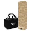 YardGames Large Tumbling Timbers Wood Stacking Game with 56 Premium Pine Blocks