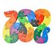 3 Otters 2PCS Animal Wooden Puzzle Alphabet Jigsaw Puzzle Wooden Snake Elephant Letters Numbers Block Toys for Childrenâ€™s Toys Birthday Gifts