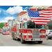 Fire Truck Parade a 100-piece Puzzle by Lafayette Puzzle Factory