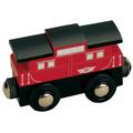 Maxim Enterprise Wooden Train Caboose # 9 - Compatible with other Major Name Brand Wooden Train Sets and Wooden Train Tracks