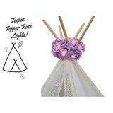 Dream TADA Girl Pet Teepee Tent Lights Christmas Lights Battery Powered Hanging Indoor Lights Boho Style Decoration Fairy Strings for Birthday Parties Baby Showers (Lavender)