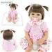 BadPiggies 22 Lifelike Reborn Baby Dolls Realistic Newborn Girl Doll Silicone Vinyl Full Body Handmade for Kids 3+ Gift