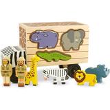 Melissa & Doug Animal Rescue Shape-Sorting Truck - Wooden Toy With 7 Animals and 2 Play Figures -Vehicle Toys For Toddlers Standard