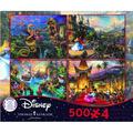 Ceaco - 4 In 1 Multipack - Thomas Kinkade - The Disney Collection - 4 In 1 Multipack Jigsaw Puzzle