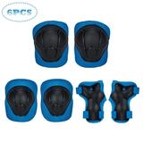 LELINTA Knee Pad And Elbow Pad For Kid Bike Protective Gear Set Kids 6pcs Knee Pads Elbow Pads Wrist Guards Safety Pads for Cycling Skating Rollerblading Skateboard Scooter