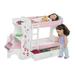 Emily Rose 18 Inch Doll Bunk Bed Desk 18 Doll Furniture | Includes 2 Sets of Doll Bedding - Doll Bunkbed Fits 14 to 18 inch Dolls