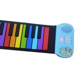 Riptunes Roll Up Educational Musical Keyboard for Kids Beginners Holiday Gift - Blue