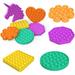 Pure Compression Silicone Push Pop Bubble Fidget Sensory Toy - Stress Reliever Extrusion Bubble Game Educational STEM Playing Board - Anxiety Relief Toys for Kids Adults