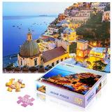 Jigsaw Puzzles for Adults Kids 1000 Pieces Puzzle- Personalized Photo Funny GiftsLandscape Amalfi