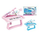 Battery Operated grand Piano/Keyboard With Light & Microphone -PINK