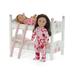 Emily Rose 18 Inch Doll Clothes Furniture and Accessories - Floral Doll Bunkbed Bunk Bed Including Quilted 18 Doll Bedding and Ladder Accessory | Perfect for 15 -18 Dolls