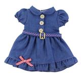 TureClos Baby Cotton Doll Dress Newborn Infant Denim Dress Clothes for 18 Inch Girl Doll Toys