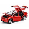 1:32 Scale Car Model X90 Alloy 1/32 Diecast Model Car w/ Sound & Light Pull Back Model Car Toy Cars Kids Toys Collection (Red)