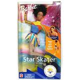 Star Skater Barbie Doll African American 2002 Olympic Winter Games Mattel 53376