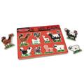 Melissa & Doug Farm Theme Sound Puzzle + Free Scratch Art Mini-Pad Bundle [07269]