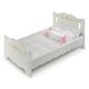 Badger Basket Doll Bed with Bedding - fits American Girl Dolls