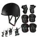 Helmet with 6pcs Elbow Knee Wrist Pads Outdoor Skating Skateboard Cycling Sports for Youths Kids Children Teen Protective Gear Safety Scooter