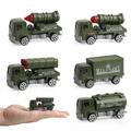 AUTCARIBLE 1:64 5PCS Die-cast Military Vehicles Set Alloy Metal Army Truck Models Car Toy