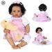 Luxtrada 22 Collection Reborn Baby Doll Toddler Dolls Handmade Lifelike Baby Solid Silicone Vinyl Doll Cute Baby Birthday gift Christmas gift