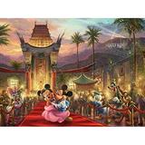 Ceaco Thomas Kinkade The Disney Collection Mickey and Minnie Hollywood Jigsaw Puzzle 750 Pieces