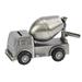 5 Silver Stainless Steel Cement Truck Design Coin Bank