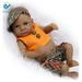 Deago Reborn Newborn Baby Realike Doll Handmade Lifelike Full Silicone Vinyl Weighted Alive Lovely Cute Doll Gifts 10 (Boy)