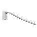 OUNONA Wall Mounted Clothes Hanger Rack Folding Clothes Hook Stainless Steel Organizer (Mounting Plate in Random Style)