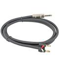 12 Gauge Speaker Cable 6ft long: Banana - 1/4