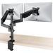 WALI Premium Dual LCD Monitor Desk Mount Fully Adjustable Gas Spring Stand for Display up to 32 inch GSDM002 (Black)