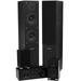 Fluance SXHTB-BK High Definition Surround Sound Home Theater 5.0 Channel Speaker System including Floorstanding Towers Center and Rear Speakers (Black Ash)