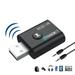 Bluetooth 5.0 Audio Transmitter Receiver Portable Bluetooth Adapter Turn a Non-Bluetooth Devices Into Transmitter Receiver for PC TV Speaker Home/Car Stereo Sound System