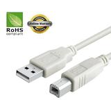 USB 2.0 Cable - A-Male to B-Male for Kawai Digital Piano (Specific Models Only) - 3 FT/2 PACK/IVORY