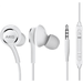 OEM InEar Earbuds Stereo Headphones for alcatel Pop 3 (5.5) Plus Cable - Designed by AKG - with Microphone and Volume Buttons (White)