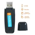 walmeck Mini Portable USB Voice Recorder Rechargeable U-Disk Recorder One-Button Recording Storage Support 1-32G TF Card for Meeting Lecture Interview